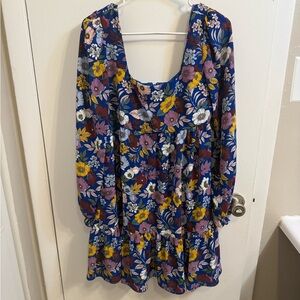 BCBGeneration Floral Dress - Blue, Yellow, Pink